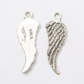 Single Feathered Wing Metal Charm Pendant For Jewelry Making view 8