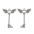 Vintage Winged Key Charms in Multiple Finishes for Jewelry Making view 9