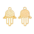 Hamsa Hand Connector Vintage Metal Charm Pendant for Jewelry Making view 7