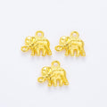Decorated Elephant Charm in Multiple Metal Finishes for Jewelry Making view 7