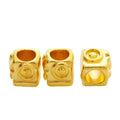 Camera Large Hole Bead in Gold and Silver Tones Jewelry Making Component view 5