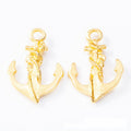 Nautical Anchor Charms in Three Contrasting Metal Finishes view 7