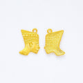 Nefertiti Profile Charm in 5 Metal Finishes for Jewelry Making view 7