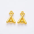 Crossed Baseball Bat Metal Charms in Seven Finishes view 8