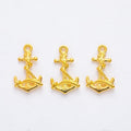 Rope Wrapped Anchor Charm in 6 Metal Finishes for Jewelry Making view 7