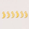 Smiling Crescent Moon Charm in 6 Metal Finishes for Jewelry Making view 7