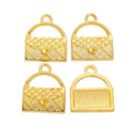 Openwork Handbag Metal Charms in Six Metallic Finishes view 7