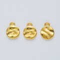 LOVE and PEACE Double Sided Round Charms in Five Finishes view 7