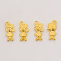 Braided Girl Detailed Metal Charm in 6 Finishes for Crafting view 8