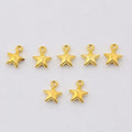 Solid Five-Point Star Metal Charm for Jewelry Making in 3 Visible Finishes view 6