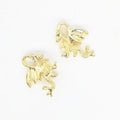 Detailed Flying Dragon Metal Charms in Five Finish Options view 7