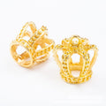 Three Dimensional Openwork Crown Metal Charm Jewelry Making Component view 7