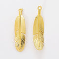 Double Loop Feather Metal Connectors in Six Metallic Finishes view 7
