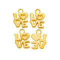 LOVE Letter Double Loop Connectors in Four Metallic Finishes view 7