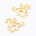 Running Horse Charm in Multiple Metal Finishes for Jewelry Making view 7