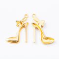 Bow High Heel Shoe Metal Charms in Four Finishes for Jewelry Making view 7