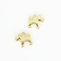 Patterned Puppy Detailed Metal Charm in 4 Finishes view 7