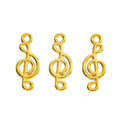 Treble Clef Charm in 4 Metal Finishes for Jewelry Making view 7