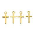 Simple Cross Pendant Metal Charms in Six Color Finishes view 7