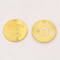 Believe In Love Round Metal Charm in 6 Finishes for Jewelry Making view 8