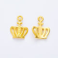 Six Finish Open Crown Charms with Anchor Shaped Top Loop view 8