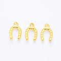 Horseshoe Metal Charms in Four Finishes for Jewelry Making view 7
