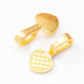 6-Finish Heart Pendant Bail Metal Jewelry Components for Crafts view 8