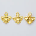 Rounded Bee Metal Charms In Five Finishes For Jewelry Making view 7