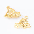 Compact Car Metal Charm in 4 Finishes for Jewelry Making view 8