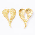 Open Angel Wing Metal Charms in Five Antique Finishes view 8