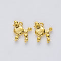 Sculpted Poodle Dog Metal Charms in Three Plated Finishes view 7