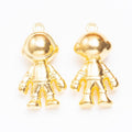 Rounded Astronaut Charm In 4 Metal Finishes For Jewelry Making view 6