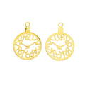 Openwork Clock Face Charm Pendants in Four Finishes view 7