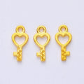 Heart Bow Key Metal Charms In Seven Finishes For Jewelry Making view 8