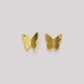 Double Sided Butterfly Metal Beads in Five Finish Colors view 7