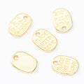 Made With Love Rectangular Message Metal Charm Jewelry Making Component view 7