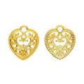 Vintage Filigree Heart Link in 7 Finishes for DIY Jewelry Making view 7