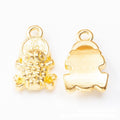 Bronze Gold and Silver Three Legged Money Toad Charms view 7