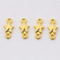 Ringed Figure Star Metal Charm for Jewelry Making in 4 Visible Finishes view 7