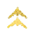 Triangular Floral Multi Loop Connectors in 4 Metal Finish Options view 7