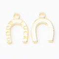 Good Luck Horseshoe Charm In 5 Metal Finishes For Jewelry Making view 8