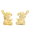 Christmas Stocking Charm Gift-Filled Metal Pendant in Three Finishes view 7
