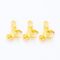 Seated Monkey Charm Pendants in 5 Metal Finish Options view 7