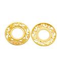 Round Filigree Cabochon Bezel Charms in Four Finishes view 7