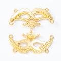 Crowned Masquerade Mask Multi-Loop Connector in Three Finishes view 7