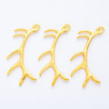 Antler Branch Metal Charms in Five Finishes for Jewelry Making view 7