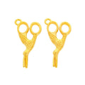 Scissors Metal Charms in Five Polished and Antique Finishes view 8