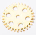Perforated Gear Metal Charms in Five Finish Options view 7