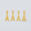 Eiffel Tower Charms in Four Contrasting Metal Finishes view 7