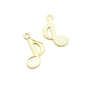 Single Music Note Metal Charm in 4 Finishes for Jewelry Making view 7